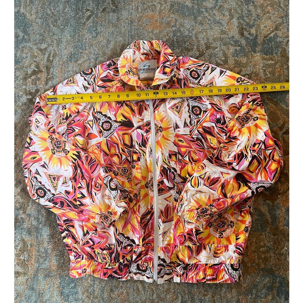 Vintage 90s Sportswise of Carmel Bright Print Jacket, Small